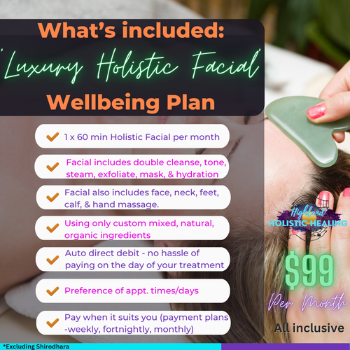 'Luxury Holistic Facial' Health & Wellness Plan