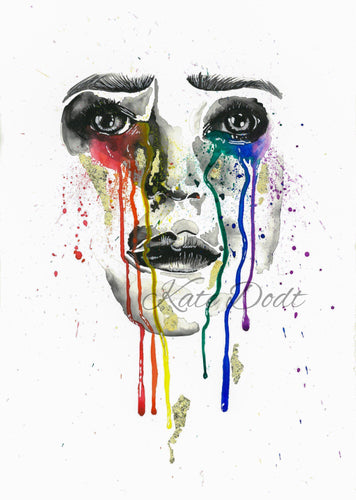 Wept - PRINT of original watercolour piece